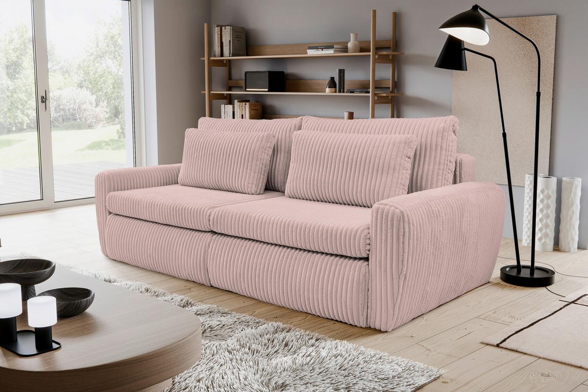 Trosjed Na Razvlačenje Mevi - ružičasta, Moderno (240/72-90/120cm) - Modern Living