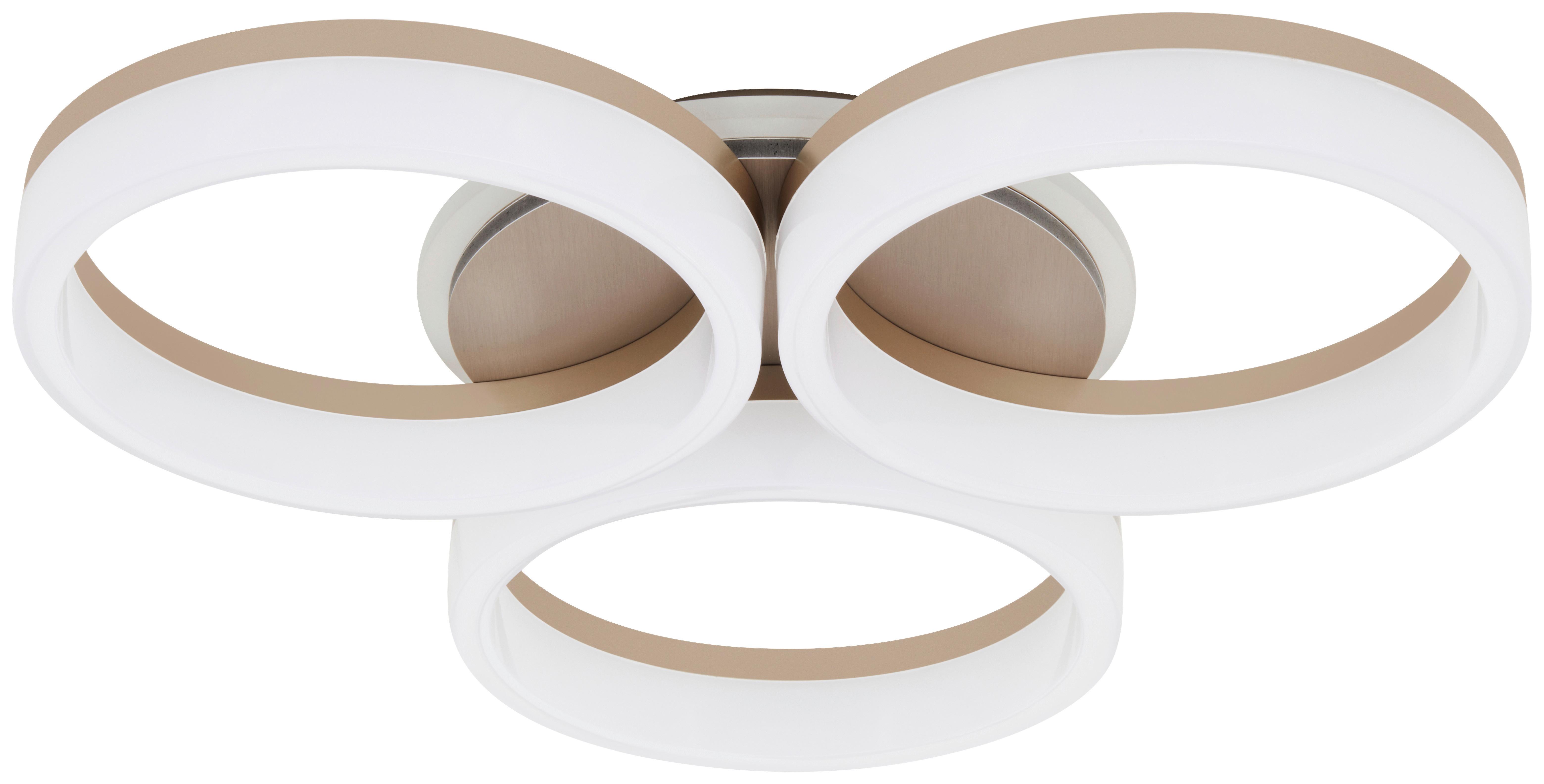 Stropna Led-svetilka Kool - barve šampanjca, Moderno, kovina/umetna masa (44/46/8cm) - Mömax