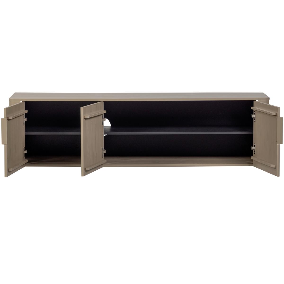 LOWBOARD Gunnar Schlammfarben B: 154cm - Schlammfarben, Design, Holz/Metall (154/56/44cm) - Livetastic