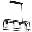 Lustră Quadri - negru, Konventionell, metal (61/18/120cm) - Premium Living Lustră Quadri - negru, Konventionell, metal (61/18/120cm) - Premium Living