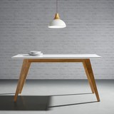 Esstisch Harry 150x90cm - Naturfarben/Weiß, MODERN, Holz (150/90/75cm) - Mömax modern living