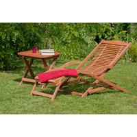 Ležalnik Copa, Masivno - rjava, Konvencionalno, les (69/69/158cm) - Gardenson