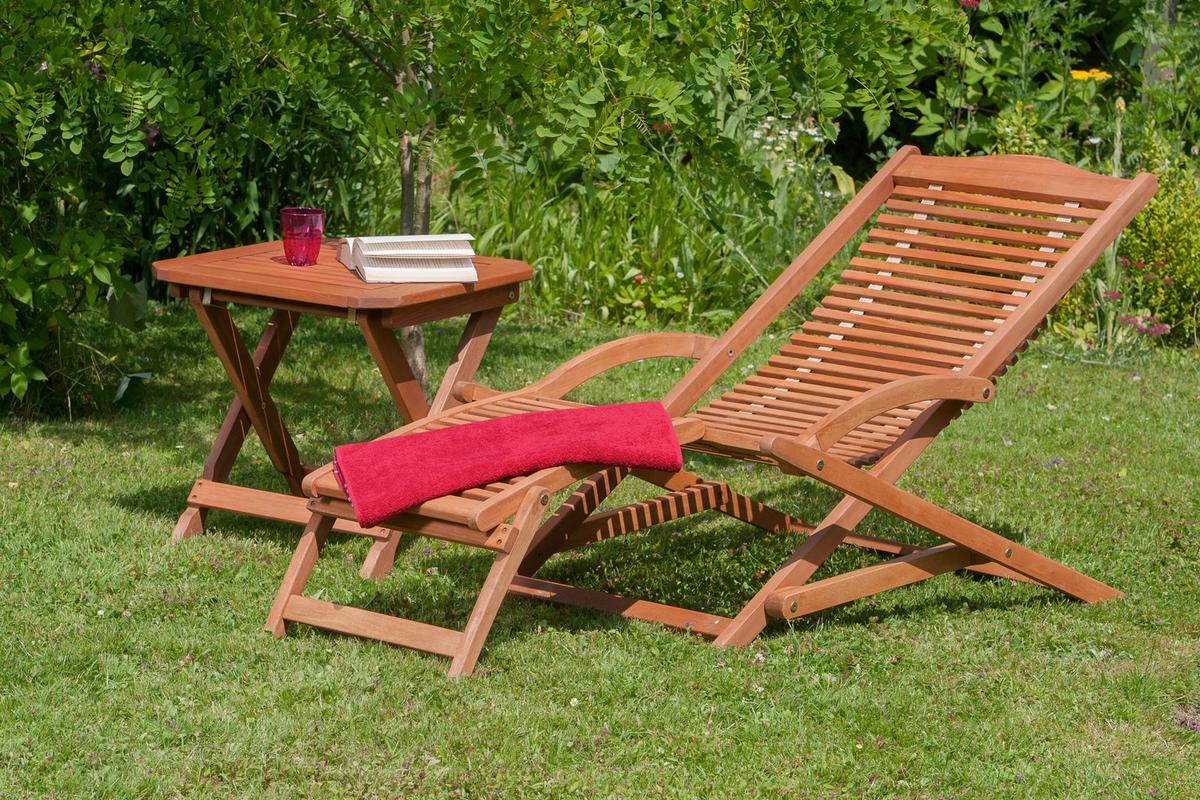 Ležalnik Copa, Masivno - rjava, Konvencionalno, les (69/69/158cm) - Gardenson