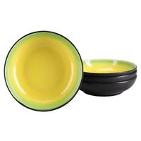 Tálszett 24932 Hot Green Poke Bowl - fekete/világossárga, Basics, kerámia (22,5/6cm) - Creatable