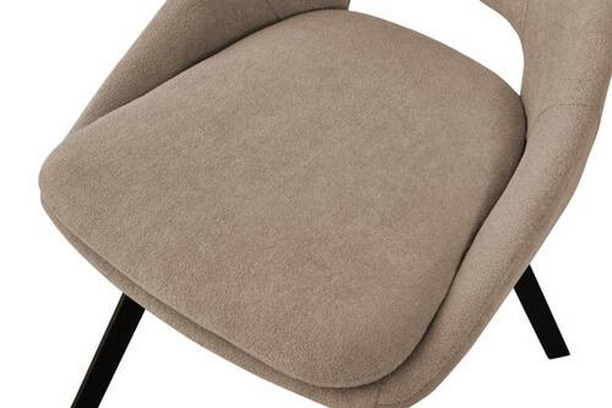 KRZESŁO WALLY - czarny/taupe, Design, metal/tkanina (48/85/56cm) - Boxxx