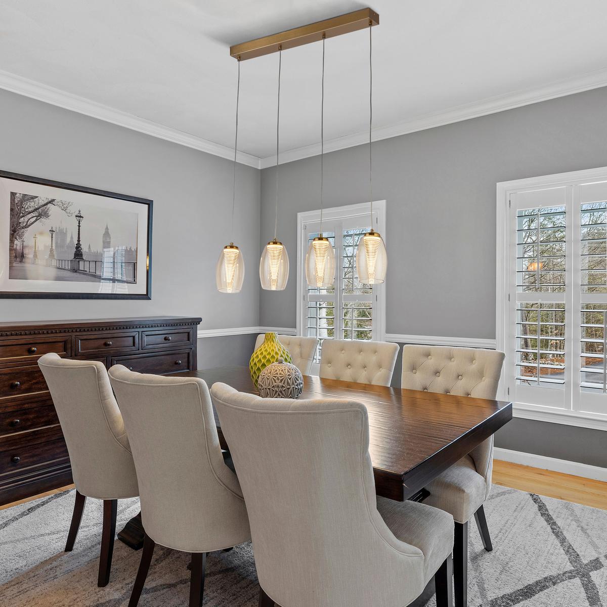 Led Függőlámpa 97292-4cp Cyclone - Pezsgő/sárgarézszínű, Design, üveg/fém (75,5/11,5/150cm)