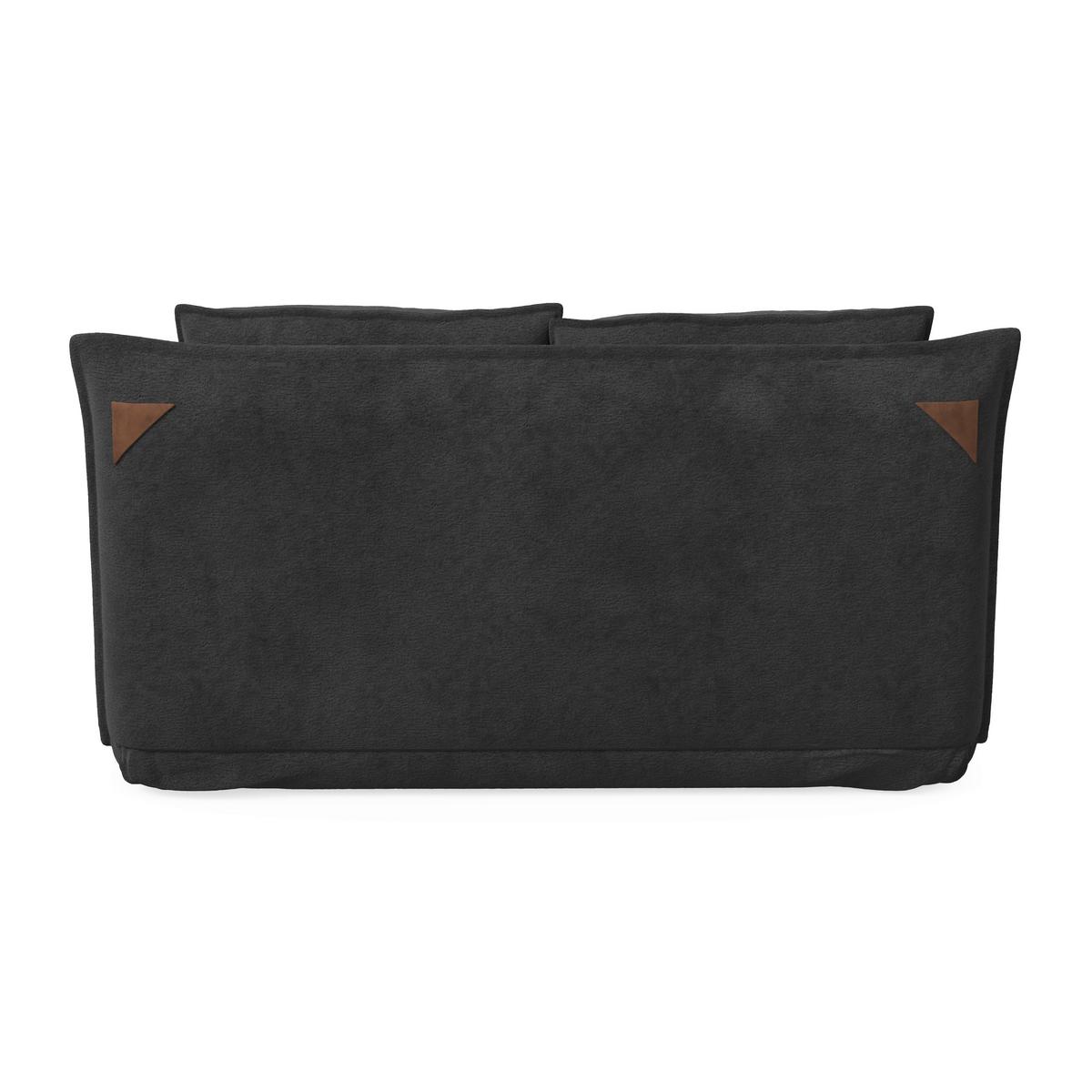 Schlafsofa Macy Bouclé Dunkelgrau - Dunkelgrau, MODERN, Textil/Metall (140/35/63cm) - Bessagi Home