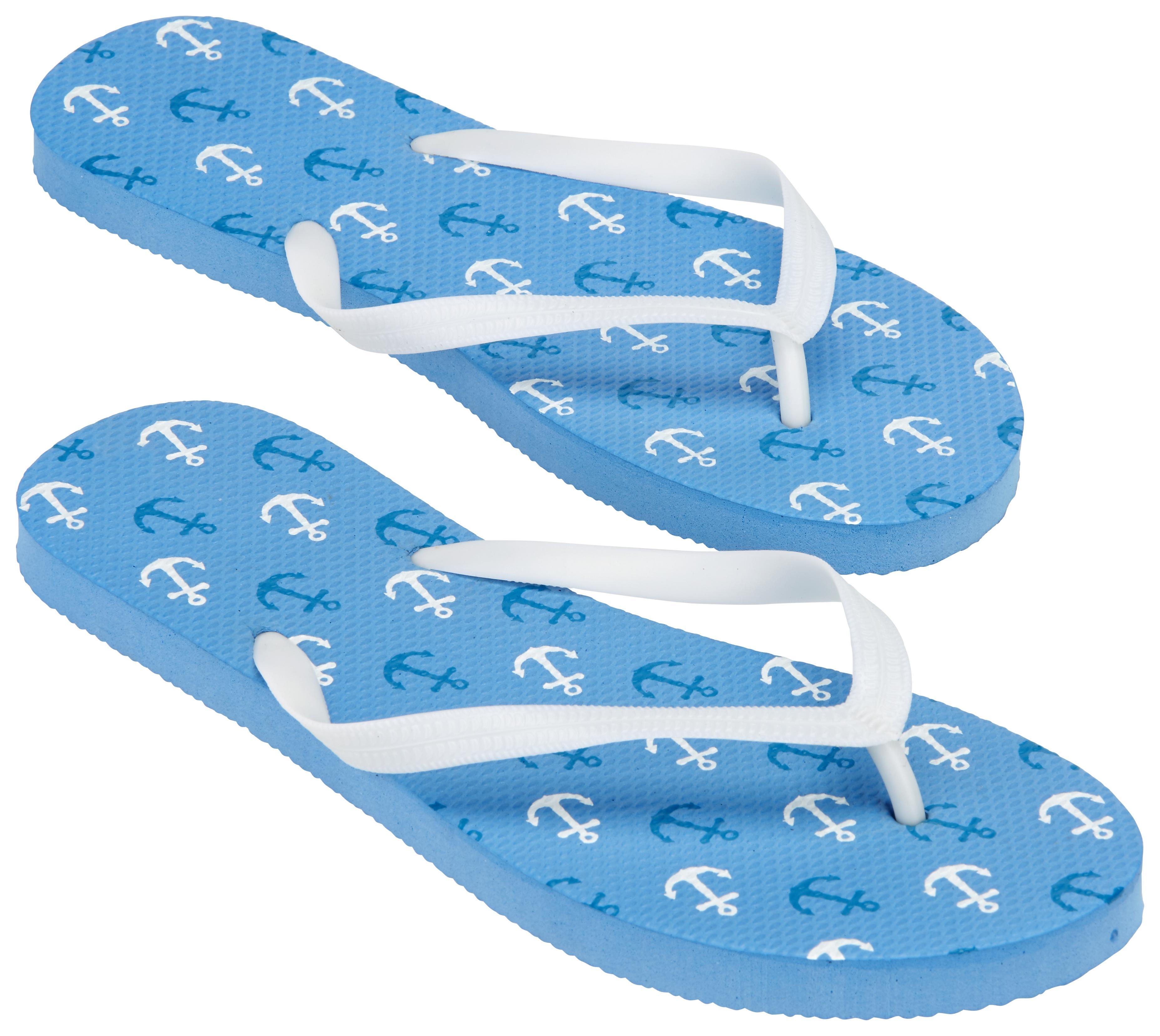 Zehensandalen Sara Blau verschiedene Größen - Blau/Dunkelblau, Design, Kunststoff (15/1,5/30cm)