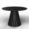 Esstisch rund Ennio schwarz Echtholz furniert/MDF - Schwarz, MODERN, Holz (120/120/75cm) - Bessagi Home