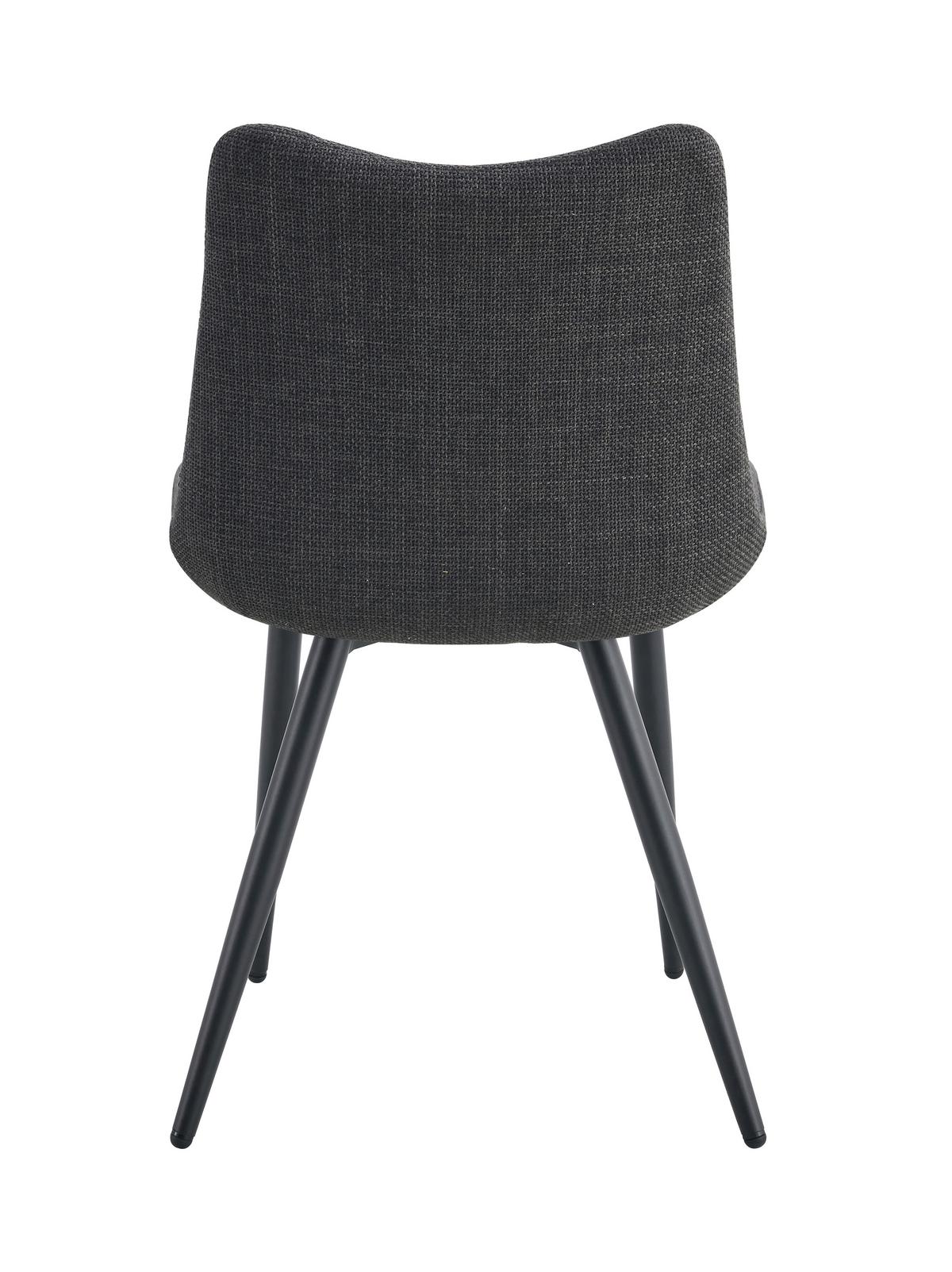 Set Stolov Lotta, Antracit, 2 Kos - črna/antracit, Moderno, kovina/tekstil (53/86/59cm) - MID.YOU