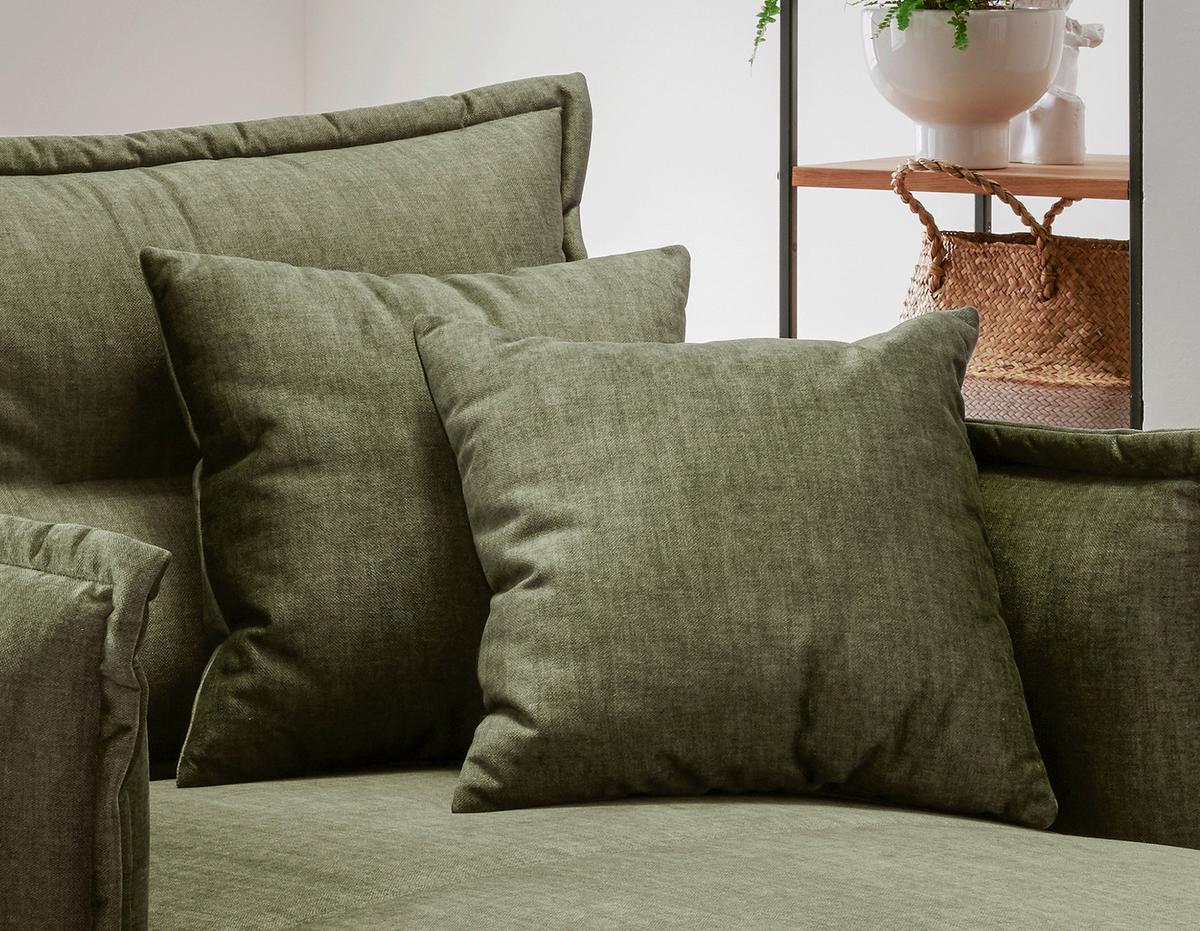 Relaxsessel Lava Grün Velours - Schwarz/Grün, MODERN, Textil/Metall (111/101/167cm) - Livetastic