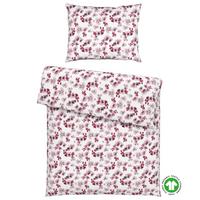 Bettwäsche Bio-Anna Design Weiß/Flieder ca. 140x200cm - Flieder/Mauve, Natur, Textil (140/200cm) - ecoTree