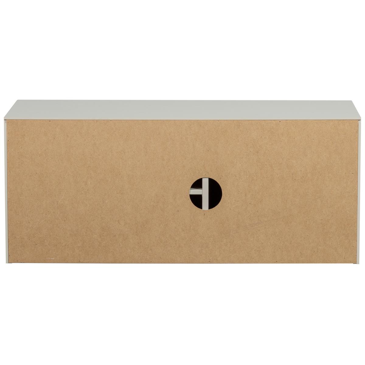 Lowboard Settle Down Grau - Grau, Design, Holz (108/45/44cm) - Livetastic