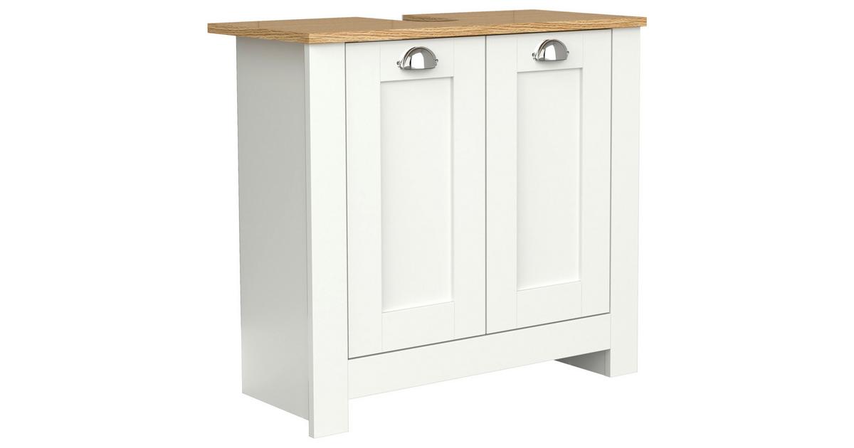 Waschbeckenunterschrank Balusa ca. 65x60 cm Weiß/Eiche online kaufen mömax