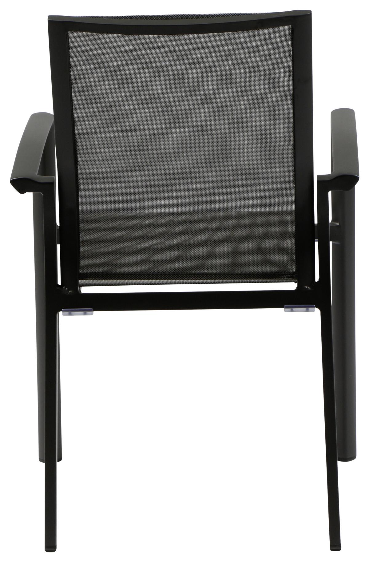 Loungegarnitur 5-tlg Velia aus Metall - Anthrazit/Schwarz, KONVENTIONELL, Keramik/Textil - Siena Garden