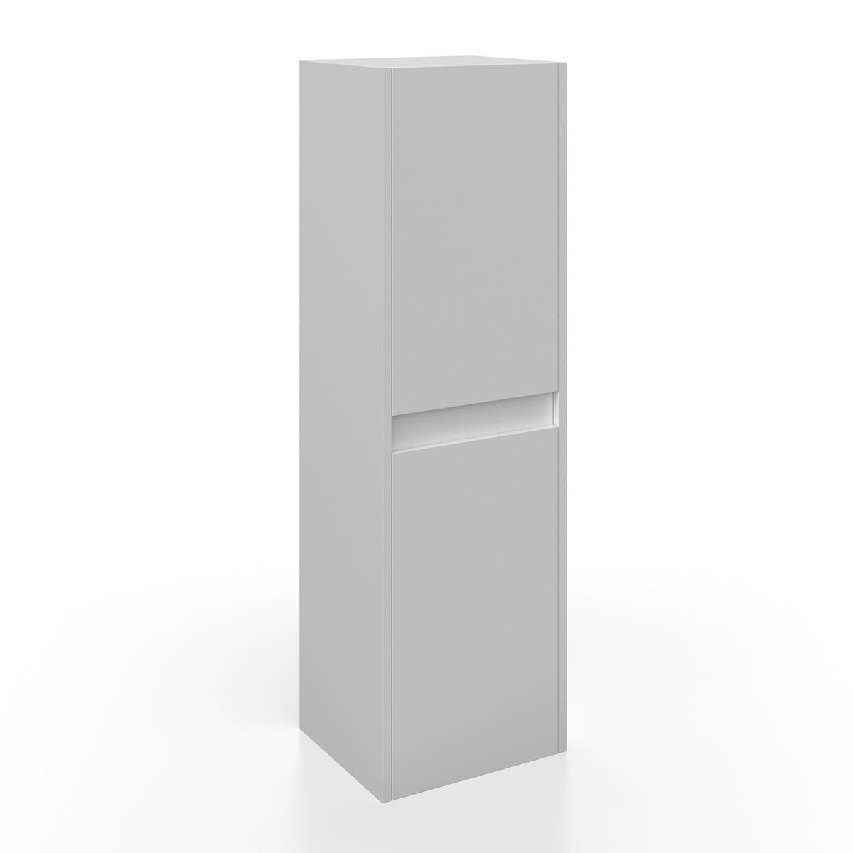 Badezimmer Martina Weiß 4-teilig - Weiß, MODERN, Glas/Holz (100/45/45cm) - Bessagi Home