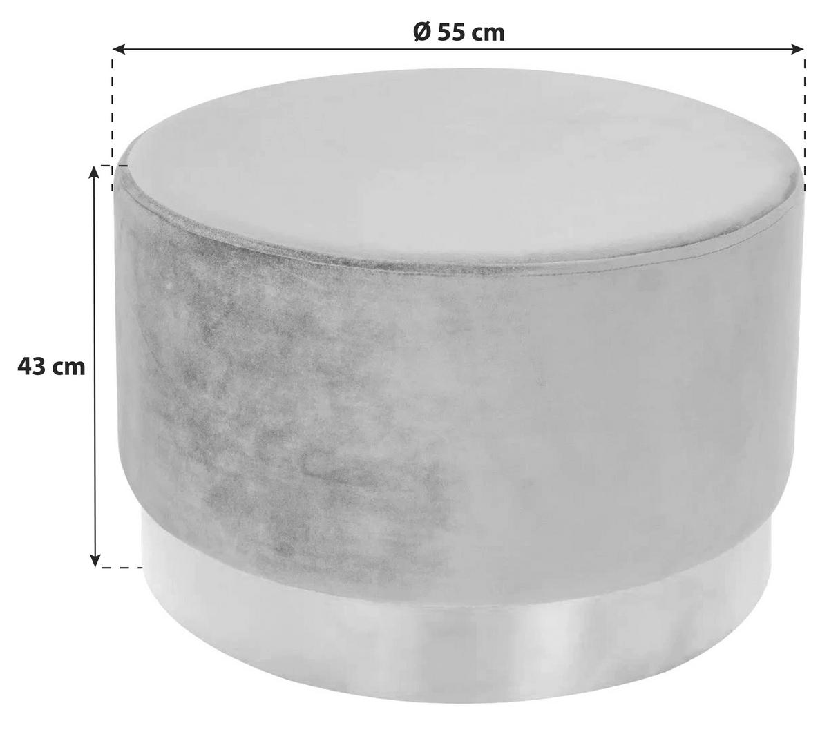 Hocker Rqfb2 - Goldfarben/Altrosa, Basics, Holz/Holzwerkstoff (55/43cm) - Kayoom