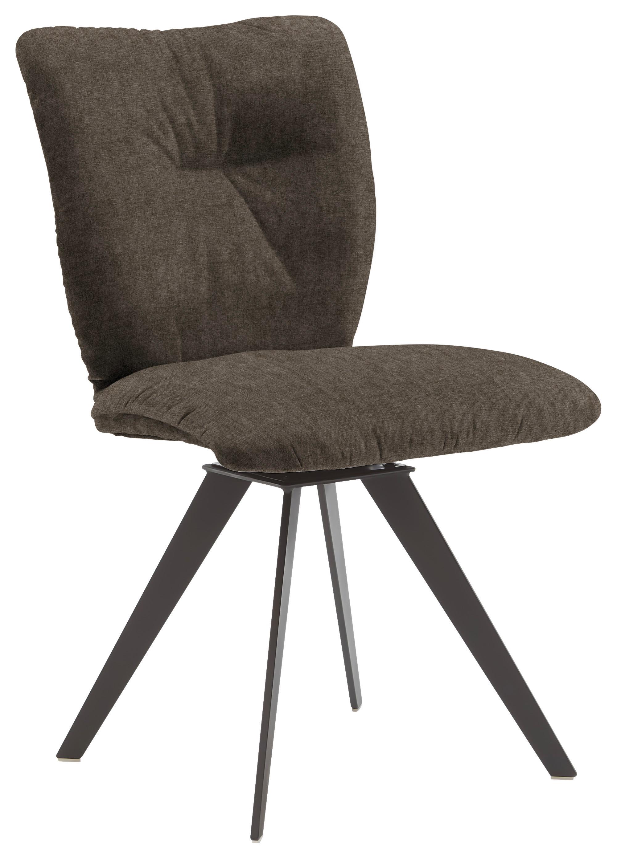 KRZESŁO DERBY - kolor bagienny/czarny, Design, metal/tkanina (52/88/63cm) - Voleo