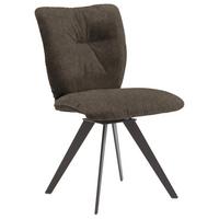 KRZESŁO DERBY - kolor bagienny/czarny, Design, metal/tkanina (52/88/63cm) - Voleo