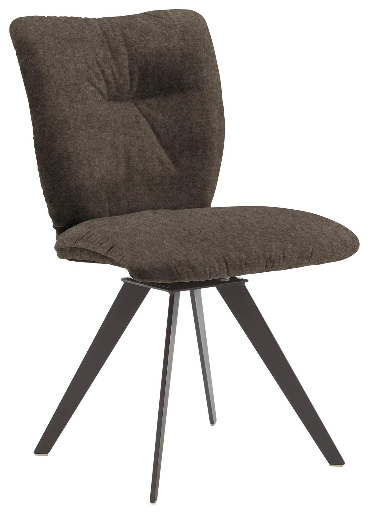 KRZESŁO DERBY - kolor bagienny/czarny, Design, metal/tkanina (52/88/63cm) - Voleo