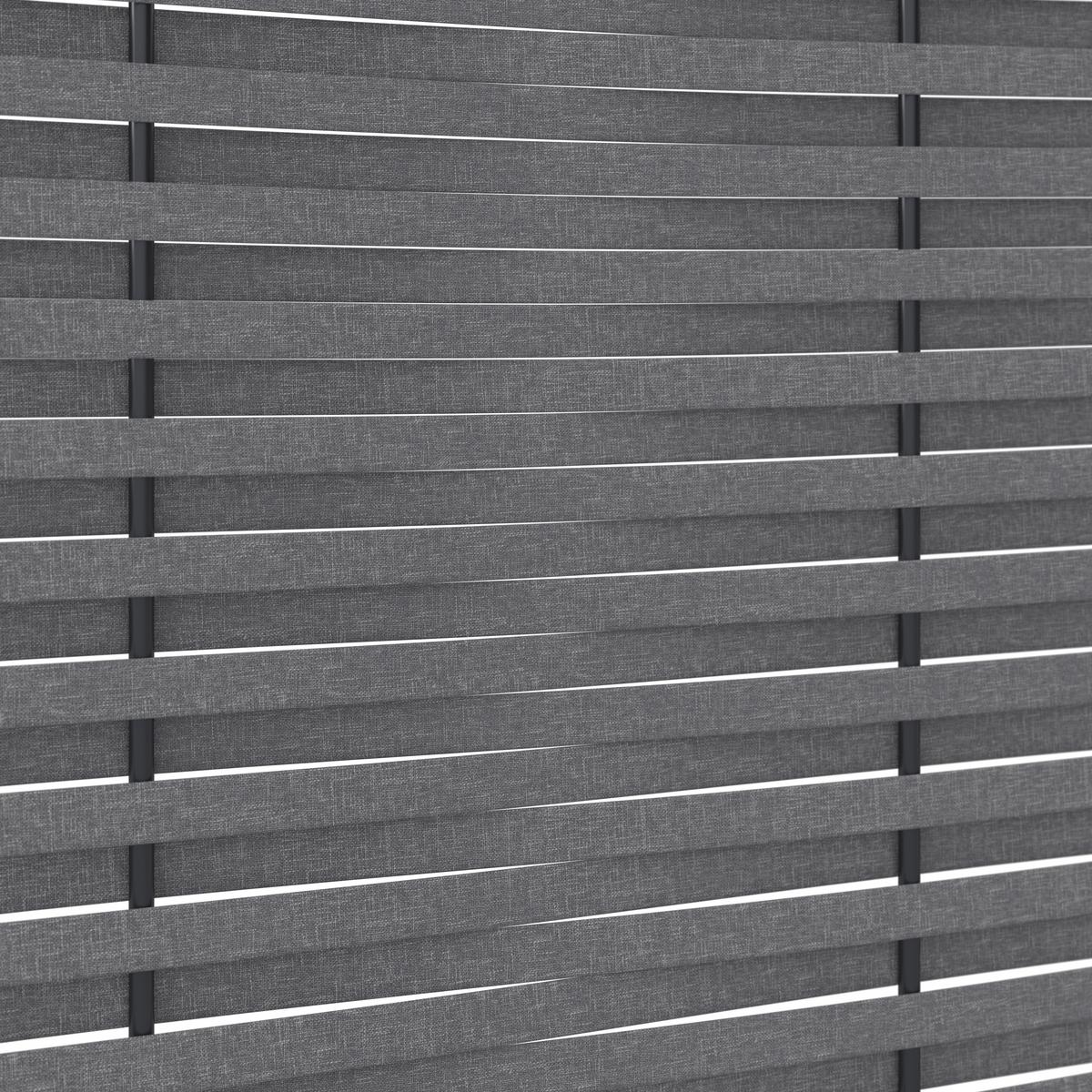 Paraván Java - sötétszürke, Natur, műanyag/fém (36/180/119cm) - Mömax