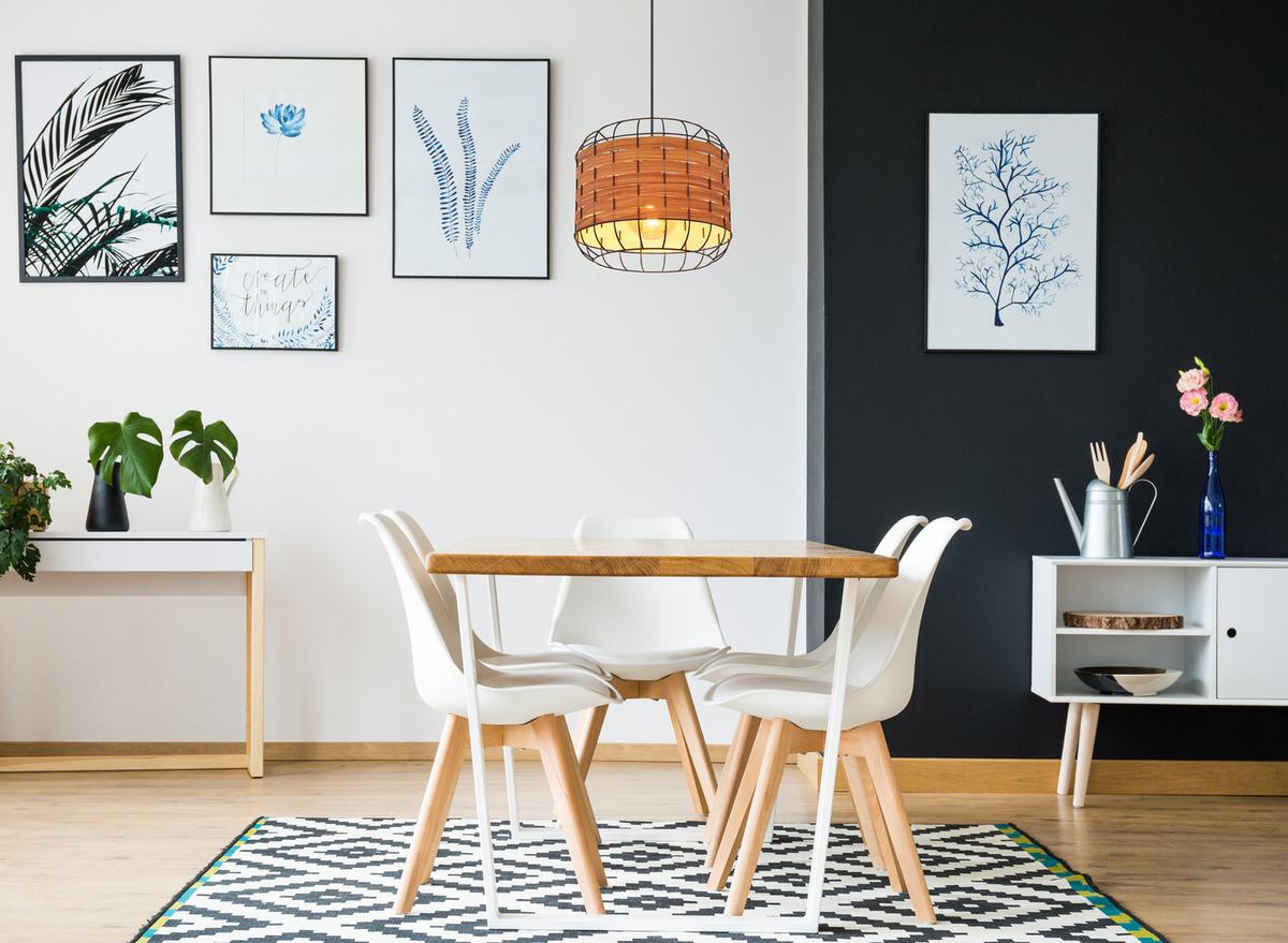 Hängeleuchte Elmar in Schwarz/Braun max. 60 Watt - Schwarz/Braun, KONVENTIONELL, Kunststoff/Metall (35/120cm) - Globo