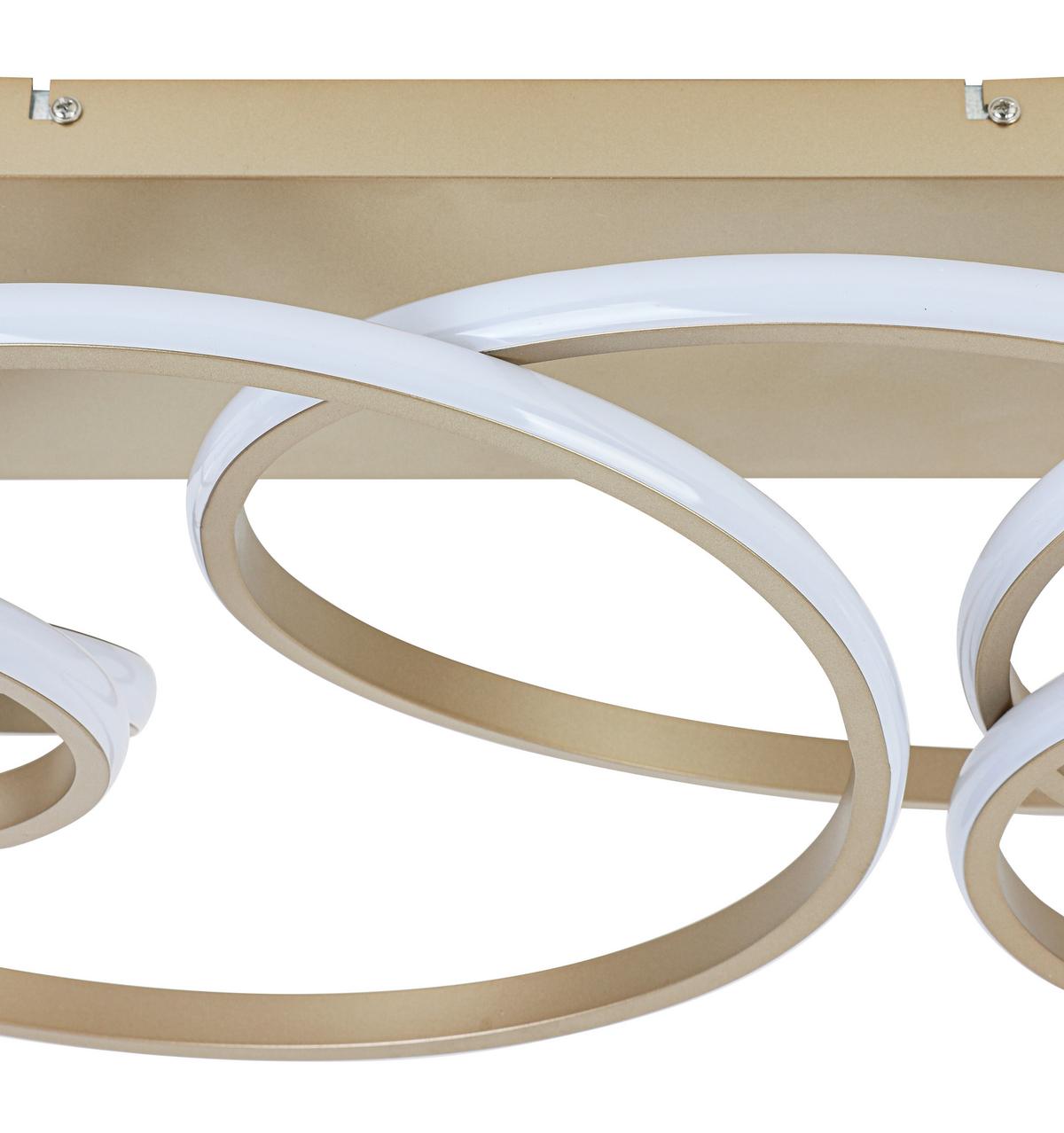 LED-Deckenleuchte Juli Cappuccinofarben max. 36 Watt - Cappuccino, MODERN, Kunststoff/Metall (70/40/25cm) - Premium Living
