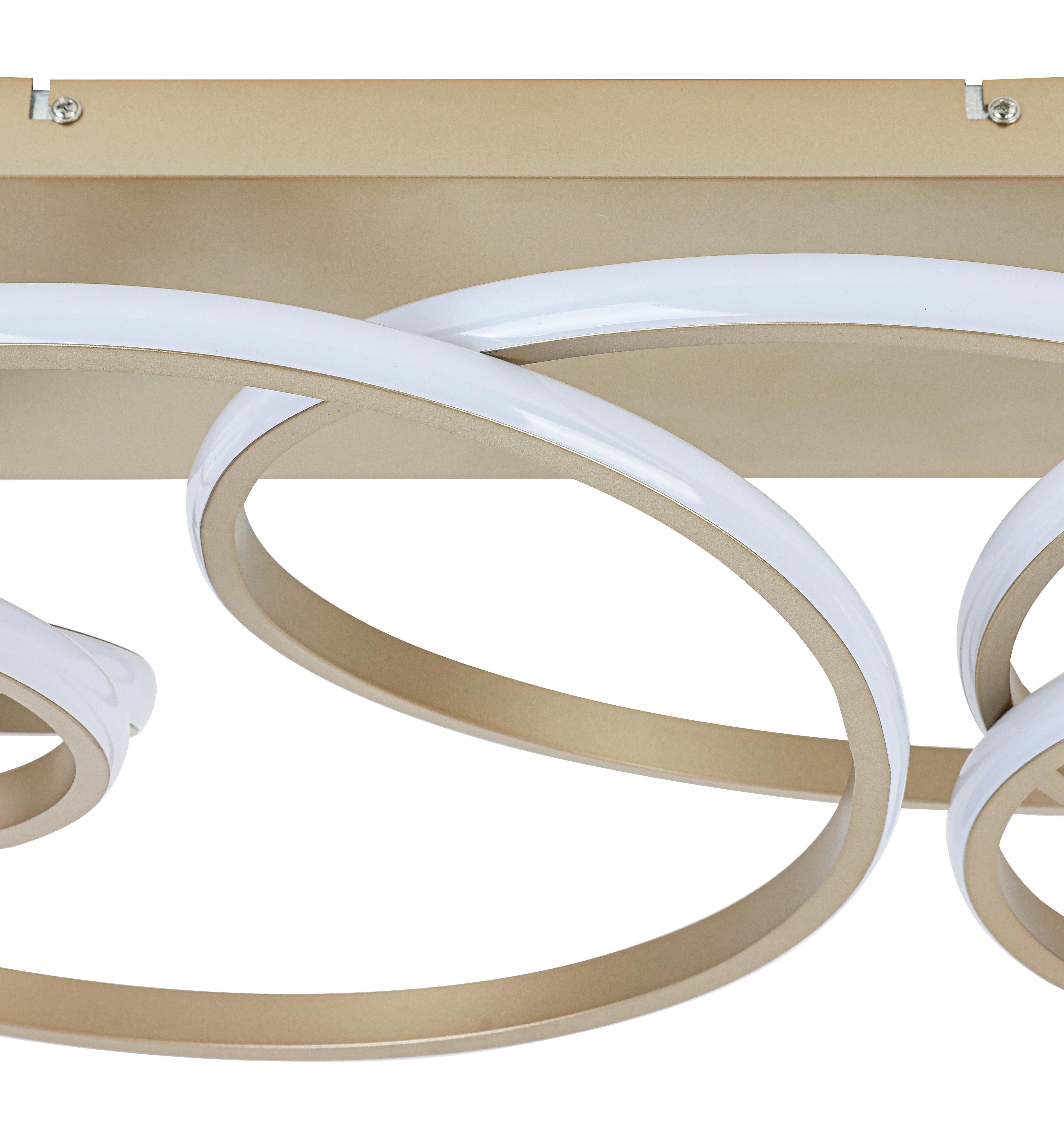 LED-TAKLAMPA JULI - cappuccino, Modern, metall/plast (70/40/25cm) - Premium Living