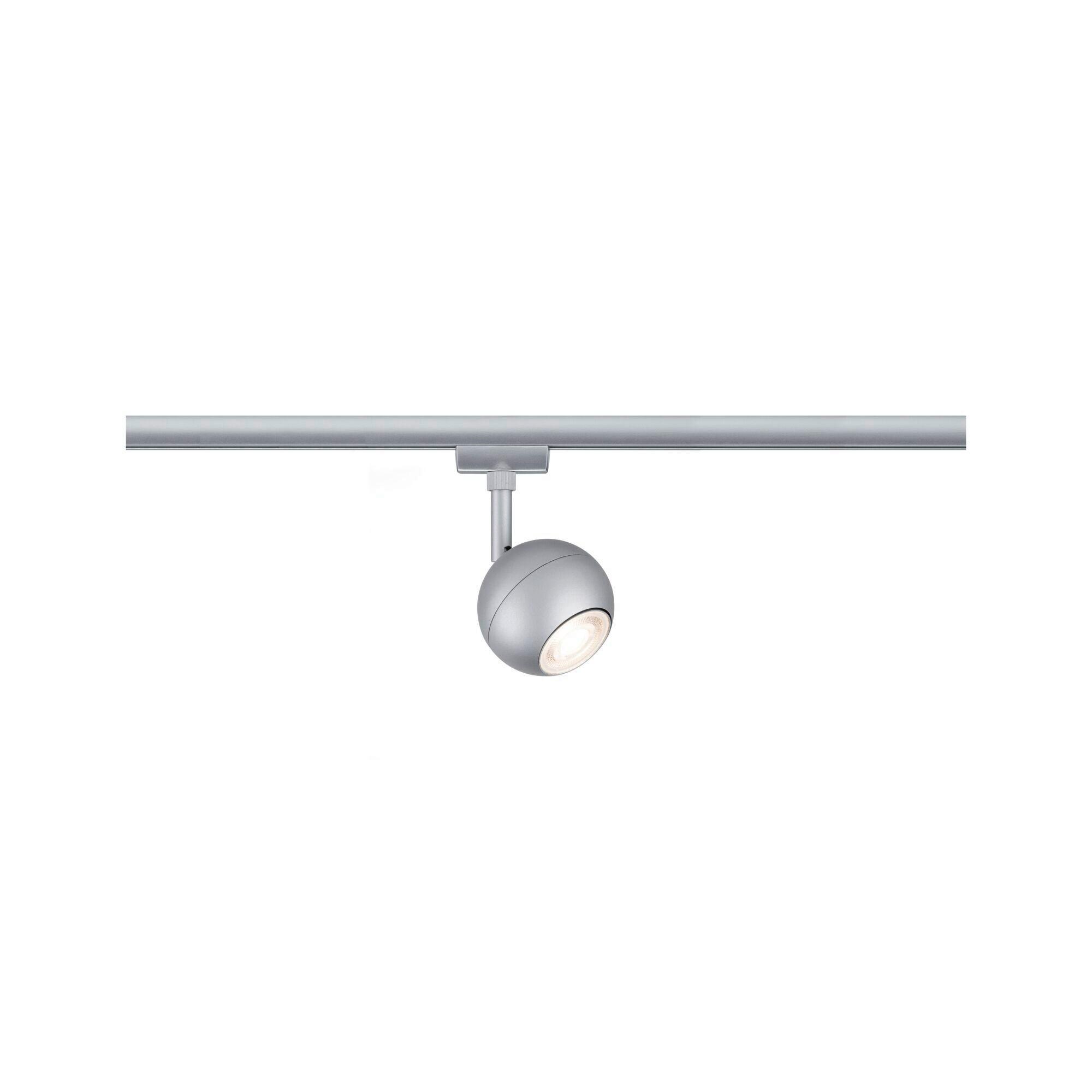 Schienensystem-Strahler Urail Tup Chromfarben max. 10 Watt - Chromfarben/Opal, Design, Metall (8,0/15,9cm) - Paulmann