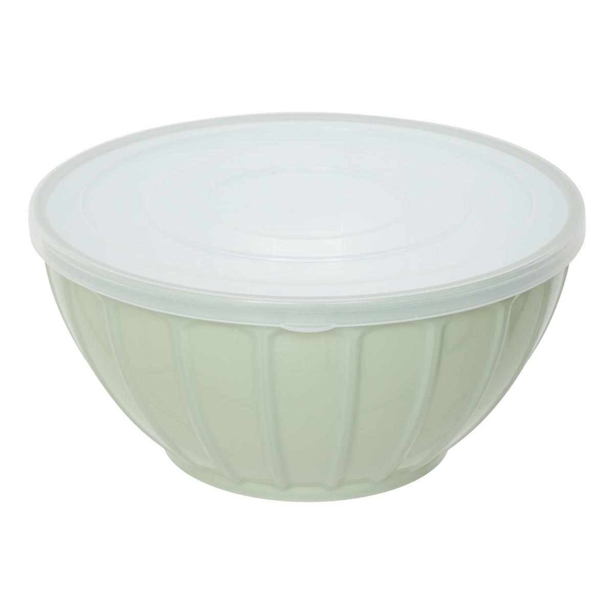 Set castroane salată 3/1 Lido - verde deschis/bej, Basics, plastic (26/12,5cm)