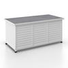 KUDDBOX BIONA - vit, Modern, metall/trä (132/60/66cm) - Bessagi Garden