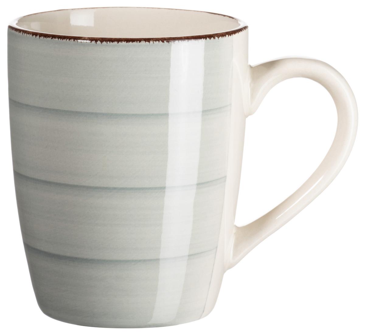 Frühstücksset Lumaca aus Steingut, 18-teilig - Grau, Basics, Keramik - Mäser