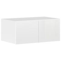 DULAP MAX - alb/alb lucios intens, Konventionell, material pe bază de lemn (91/39/54cm)