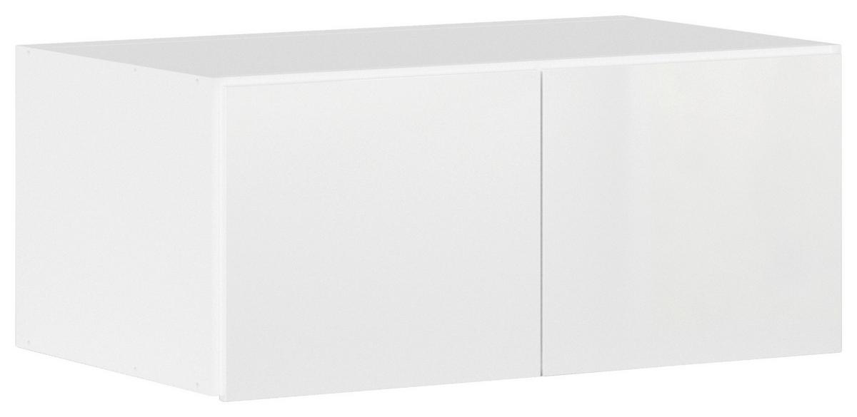 DULAP MAX - alb/alb lucios intens, Konventionell, material pe bază de lemn (91/39/54cm)