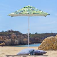 PARASOL PRZECIWSŁONECZNY PATRICIA - zielony/biały, Modern, tworzywo sztuczne/metal (200cm) - Bessagi Garden