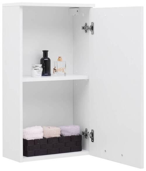 Viseći Element Fresh - bijela/boje kroma, Konvencionalno, drvni materijal/metal (40/75/20cm) - Modern Living