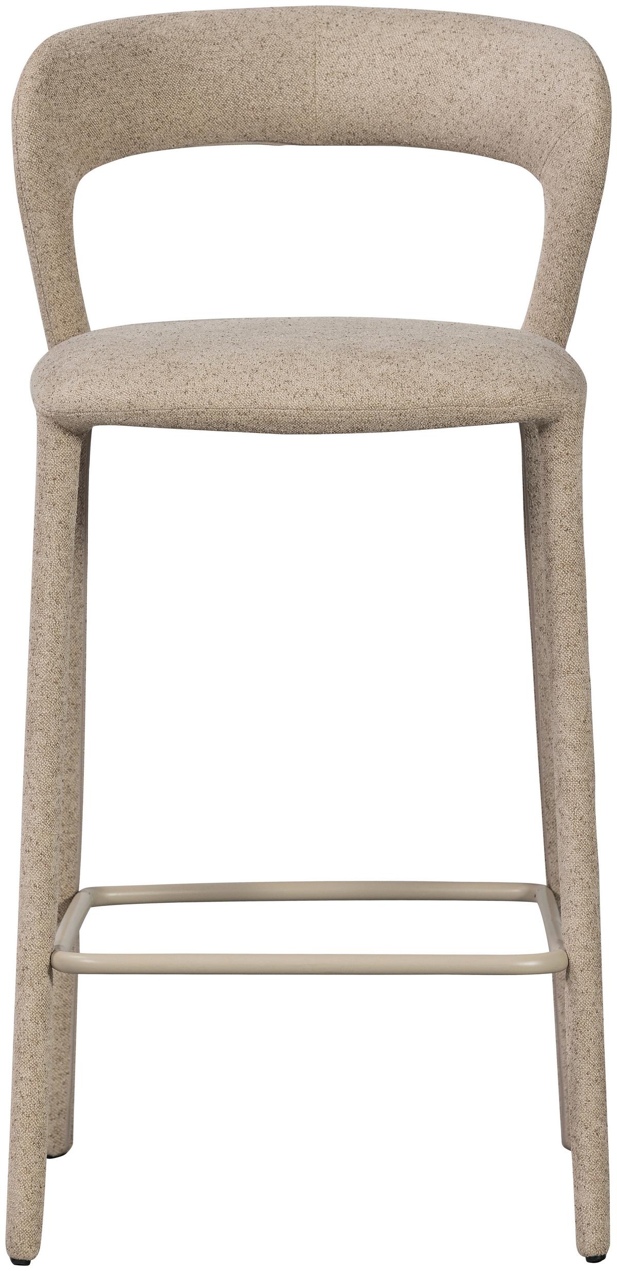 Barhocker Noble Sandfarben B: 48cm - Sandfarben, MODERN, Textil (48/95/52cm) - Livetastic
