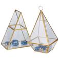 Dekobox Adriana Gold - Klar/Goldfarben, Glas/Metall (15/10/20cm) - Modern Living Dekobox Adriana Gold - Klar/Goldfarben, Glas/Metall (15/10/20cm) - Modern Living