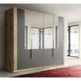 Ormar S Klasičnim Vratima Complete - siva/boje hrasta, Design, staklo/drvni materijal (228/213/60cm) - Modern Living Ormar S Klasičnim Vratima Complete - siva/boje hrasta, Design, staklo/drvni materijal (228/213/60cm) - Modern Living