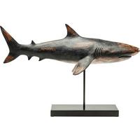 RYBA DEKORACYJNA 30380  SHARK BASE - kolor brązu/ciemnoszary, Trend, tworzywo sztuczne/metal (59/38,5/24cm) - Kare-Design