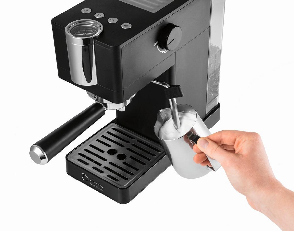 EKSPRES CIŚNIENIOWY 16397 - kolor srebrny/czarny, Design, tworzywo sztuczne/metal (29,5/14/29cm)