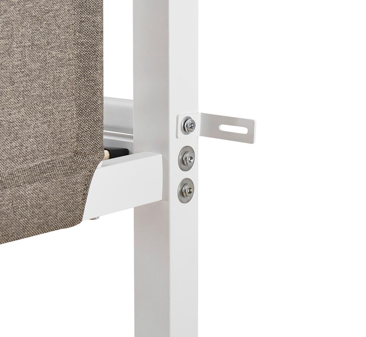 Etagenbett Timo in Weiss ca. 2x ca. 90x200cm - Weiss/Grau, Konventionell, Metall (208/161/96cm) - Zandiara