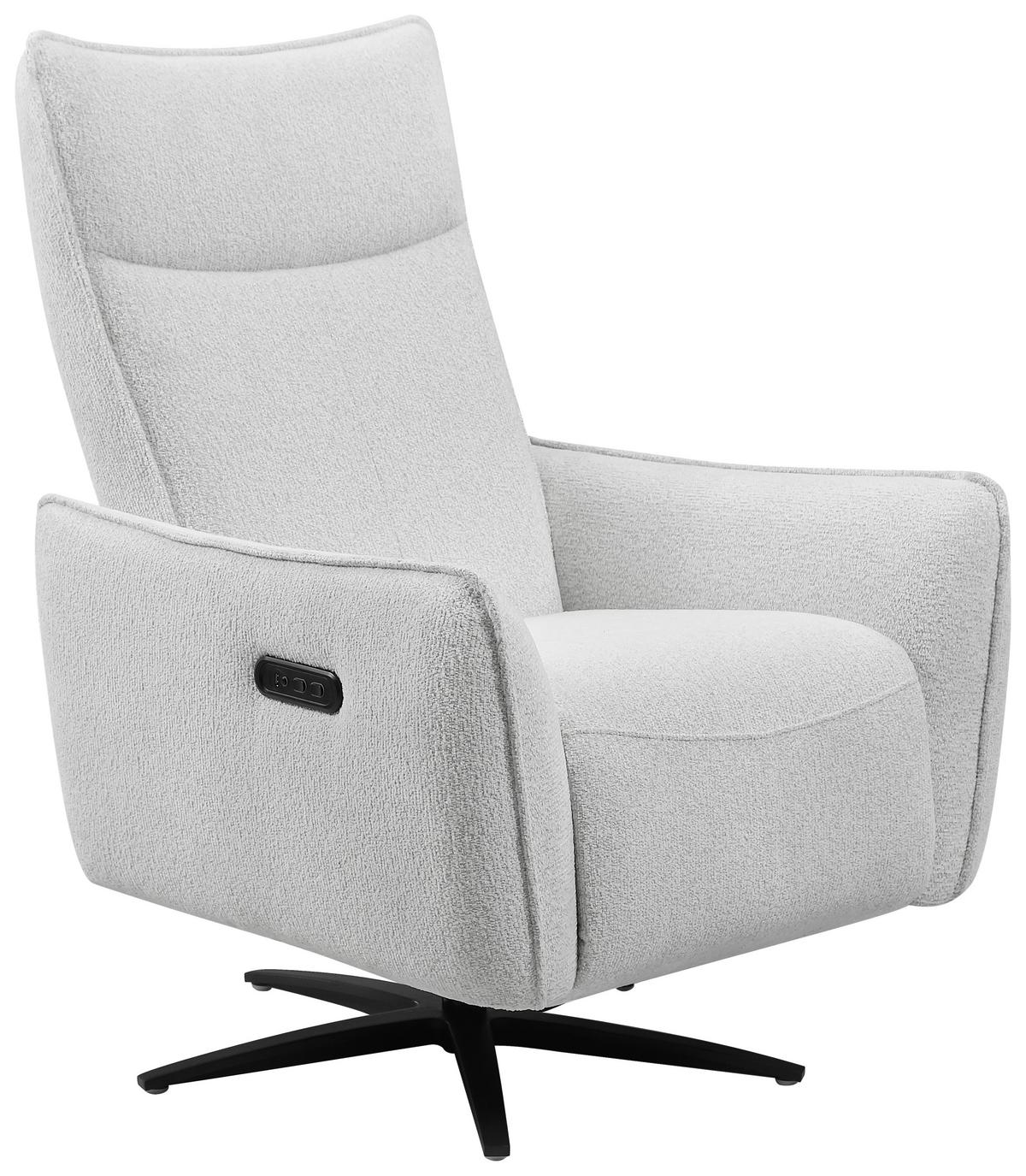 Relaxsessel Bologna Naturfarben - Schwarz/Naturfarben, MODERN, Holz/Textil (80/111/85cm) - Mömax