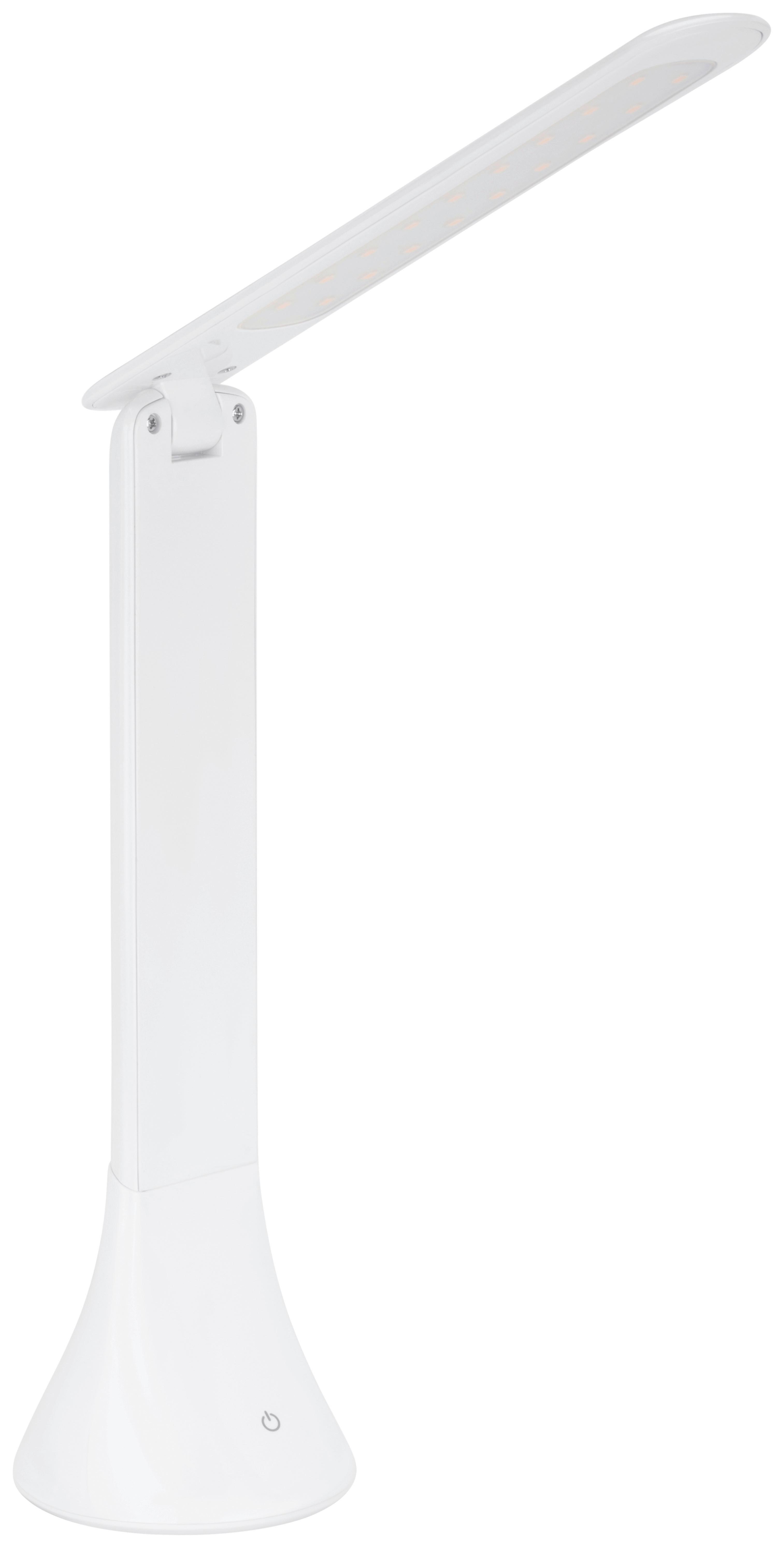 LED-SKRIVBORDSLAMPA UFF - vit, Modern, plast (7,8/7,8/24,8cm) - Mömax