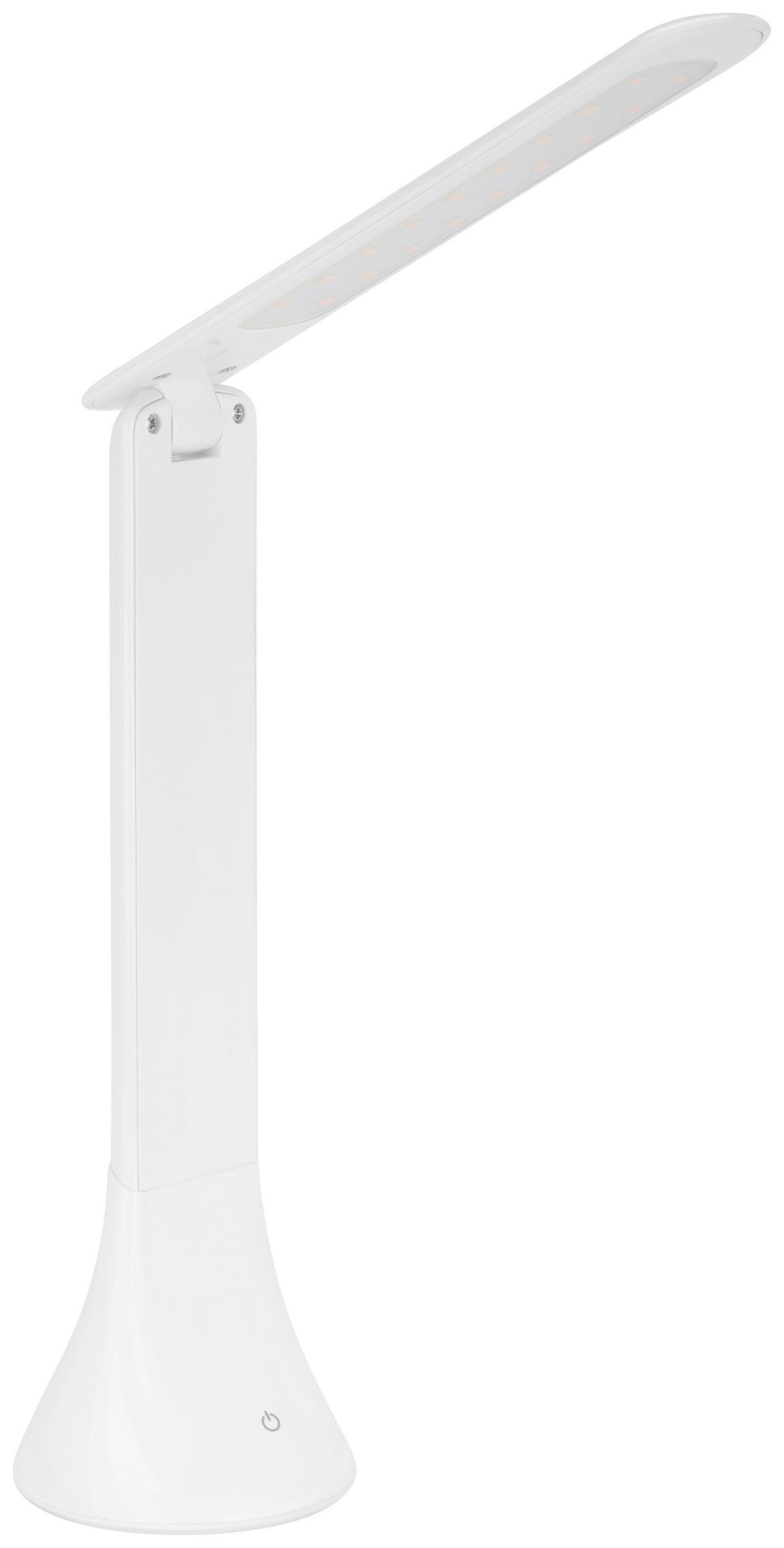 Led Íróasztali Lámpa Uff - fehér, Modern, műanyag (7,8/7,8/24,8cm) - Mömax