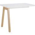 Anbauschreibtisch Weiß/Eiche - Eichefarben/Weiß, MODERN, Holzwerkstoff (100/73,8/60cm) - Premium Living Anbauschreibtisch Weiß/Eiche - Eichefarben/Weiß, MODERN, Holzwerkstoff (100/73,8/60cm) - Premium Living
