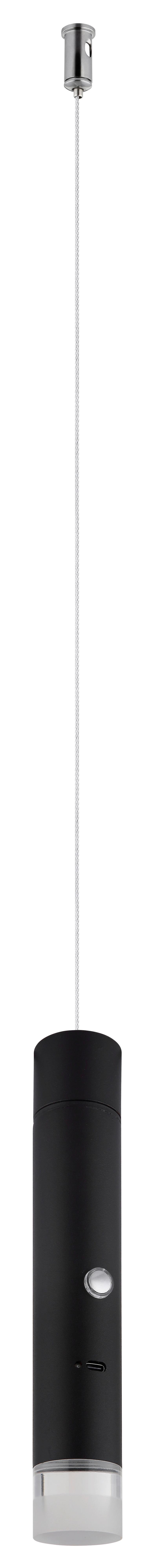 Led Viseća Svjetiljka Pelo - prozirno/crna, Design, metal/plastika (38/120cm) - Globo