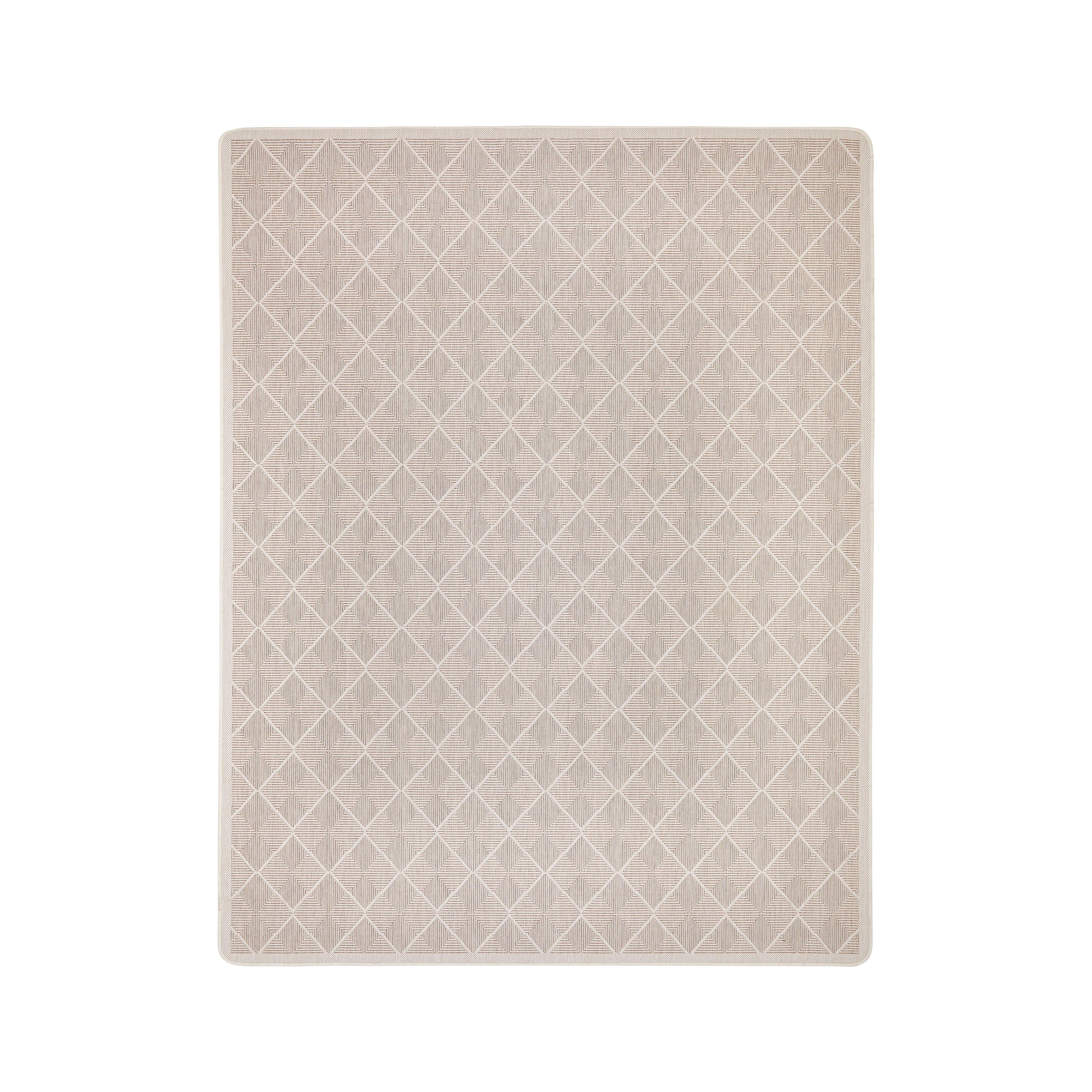 FLATVÄVD MATTA FJORA - taupe, Modern, textil (133/190cm) - Mömax