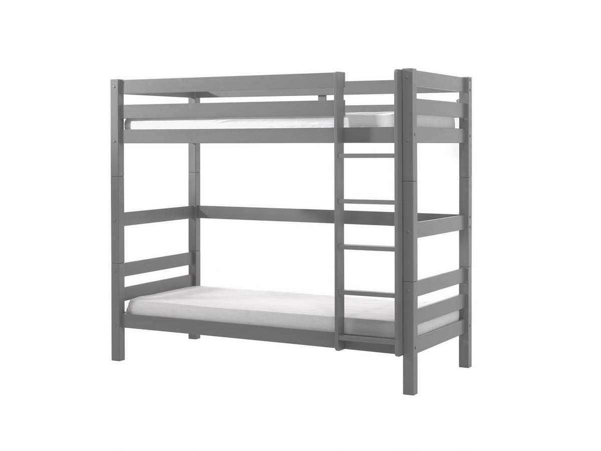 Etagenbett Pino Grau - Kieferfarben/Grau, MODERN, Holz (90/200cm) - Vipack