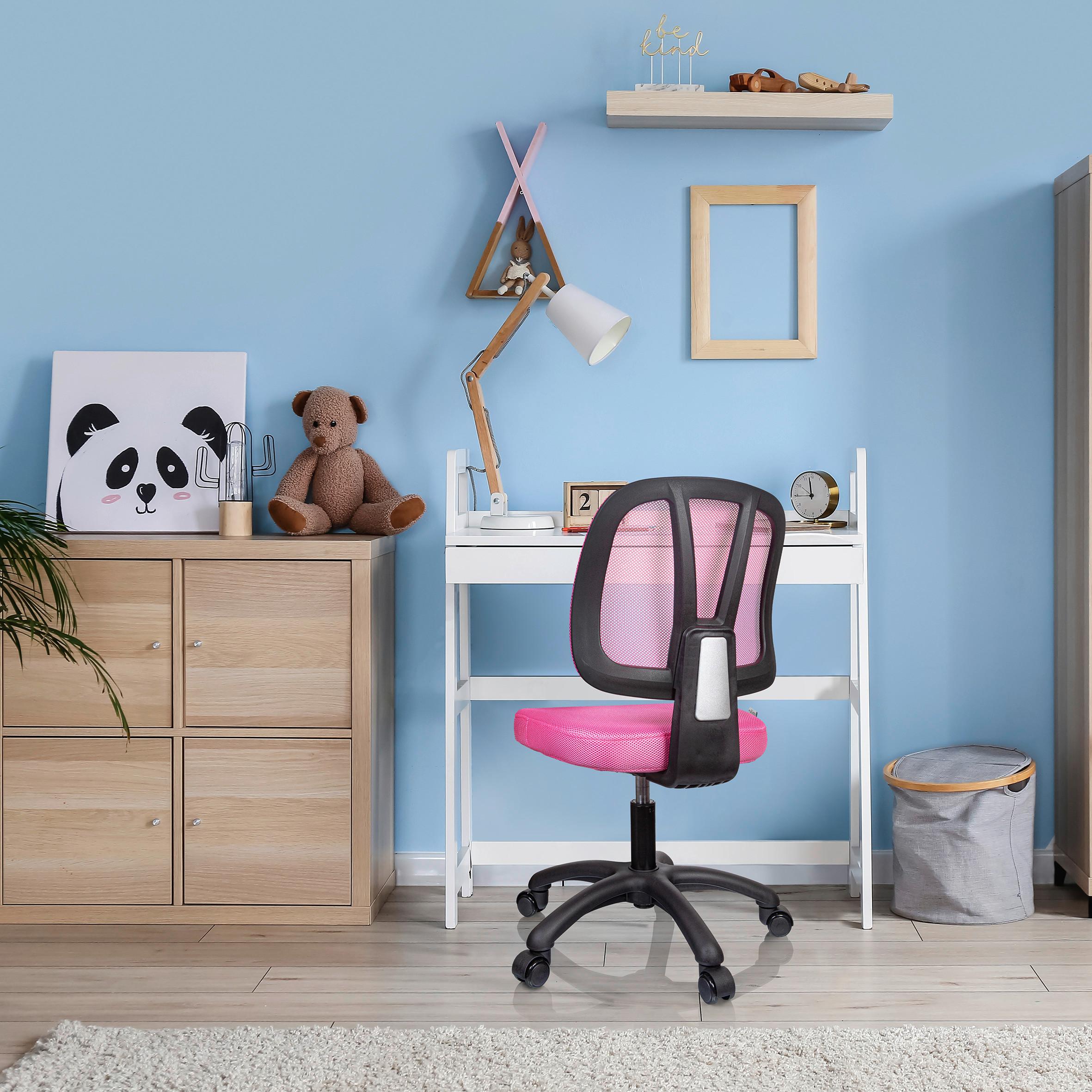 Otroški Vrtljivi Stol Kid Yu 200, Roza - roza, Basics, umetna masa/tekstil (46/84/51cm) - MID.YOU